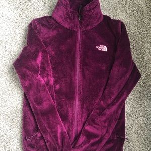 North Face Purple Fuzzy Jacket